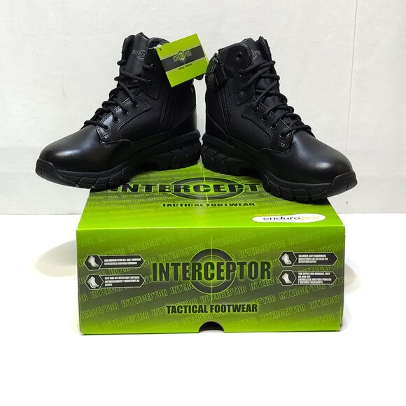 Interceptor Litefast Tactical Boots Women's 7.5 Zippered 6" Shaft Soft Toe NIB - Picture 4 of 9